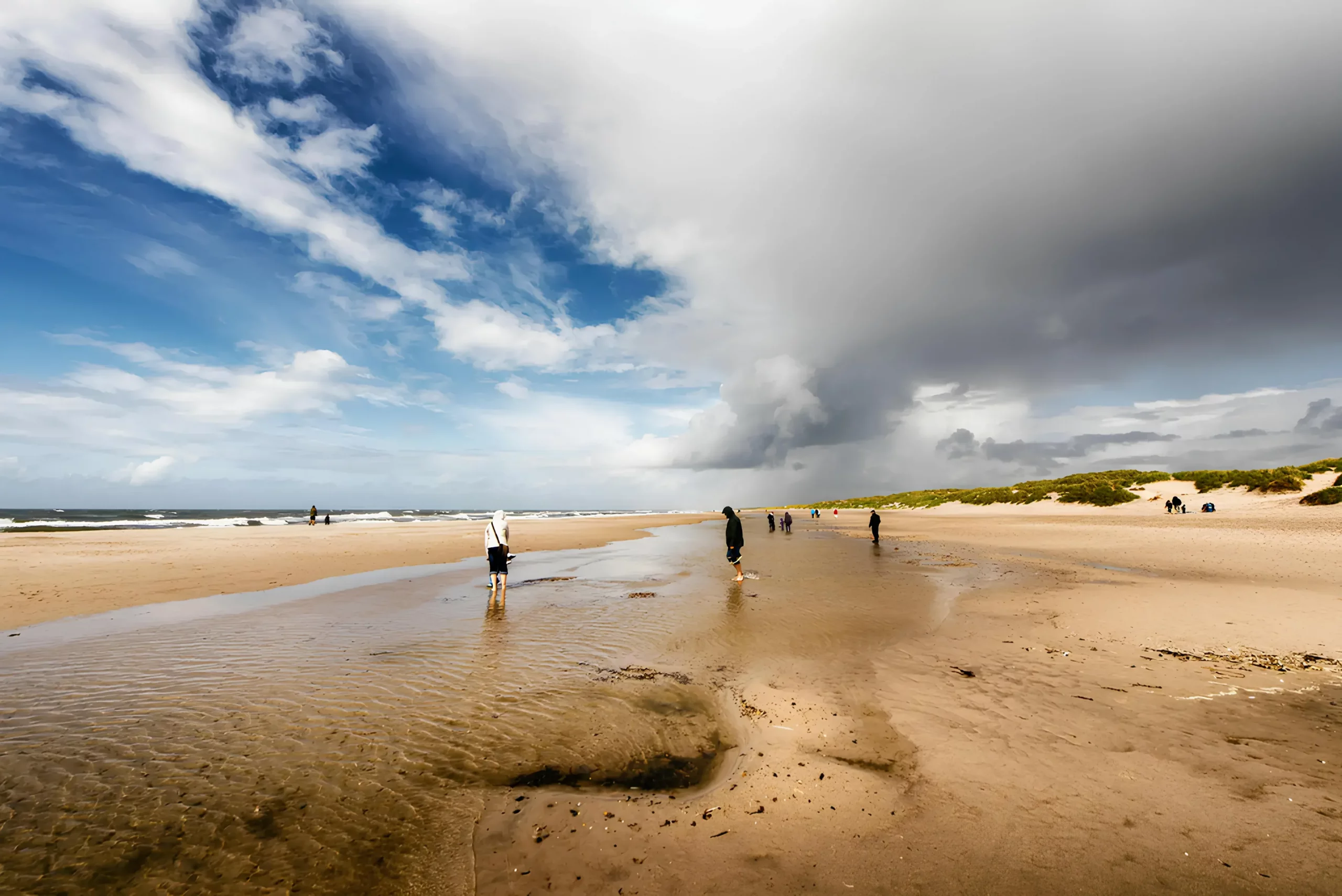 Wattenmeer in Butjadingen an der Nordsee